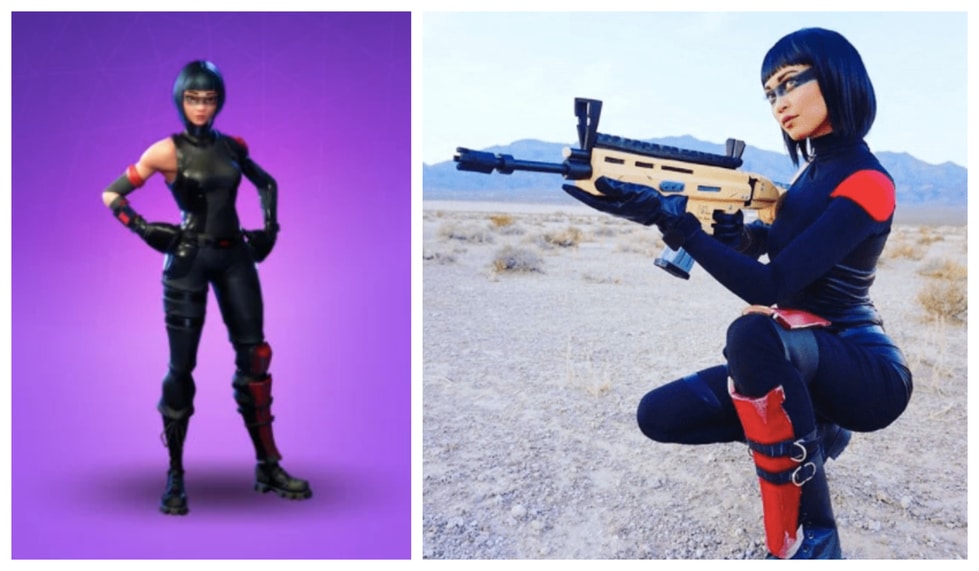 cosplayers Fortnite costume