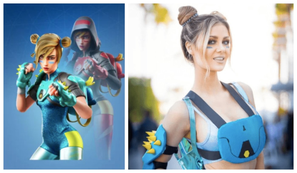 cosplayers Fortnite costume