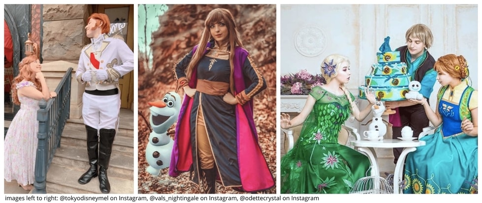 Costumes Frozen Disney Princess Anna Elsa Kristoff Olaf