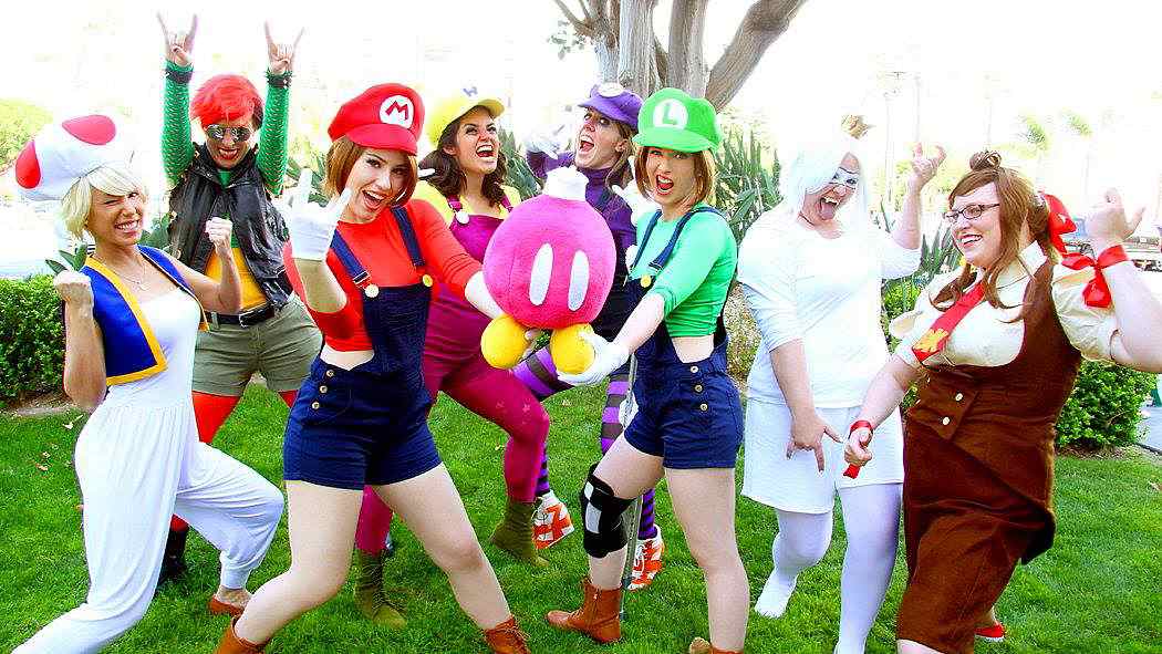 Super Mario Bros. Costume classique de princesse Peach des années
