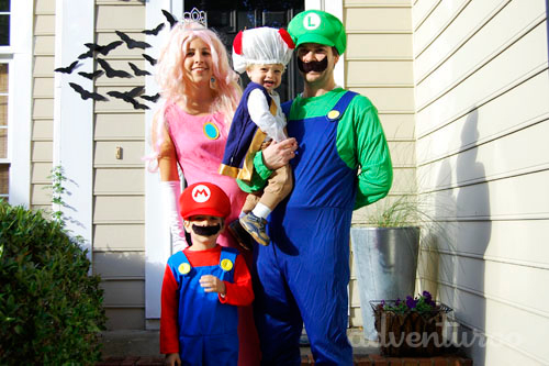 Costumes en couple Super Mario Bros pour adulte